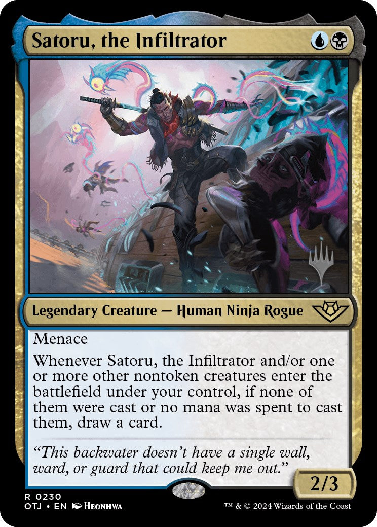 Satoru, the Infiltrator (Promo Pack) [Outlaws of Thunder Junction Promos] | Odin's Place