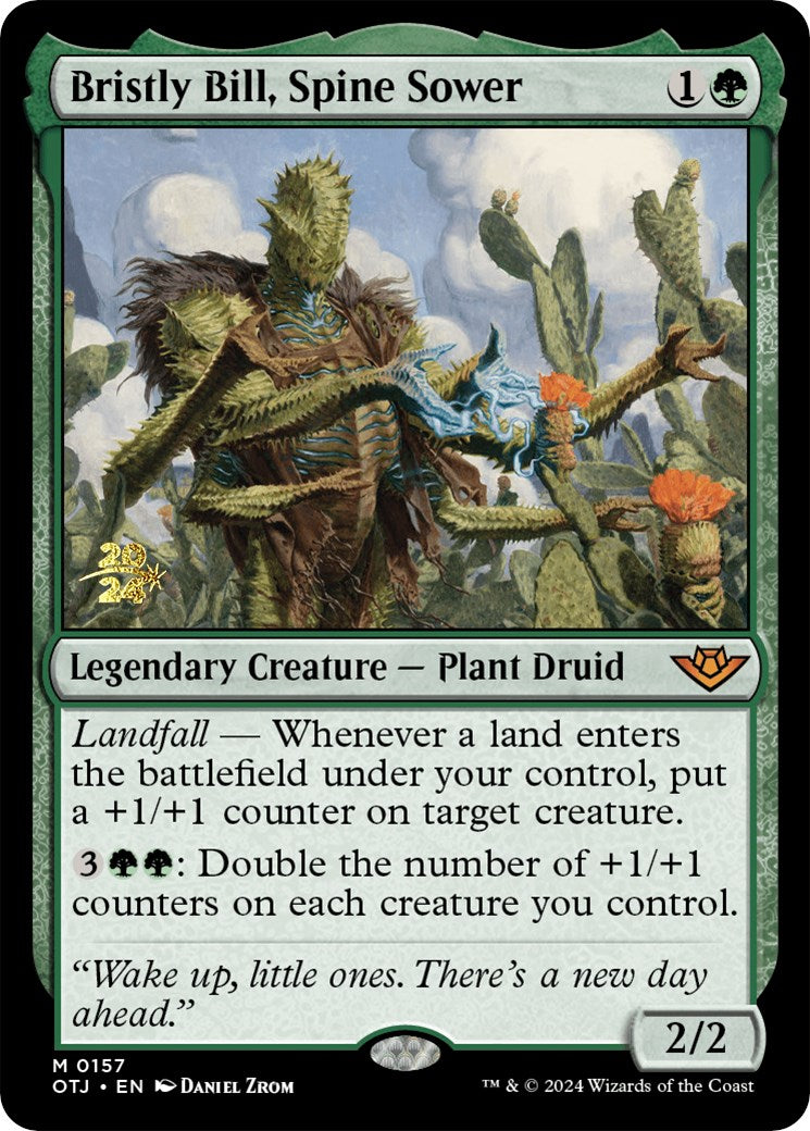 Bristly Bill, Spine Sower [Outlaws of Thunder Junction Prerelease Promos] | Odin's Place