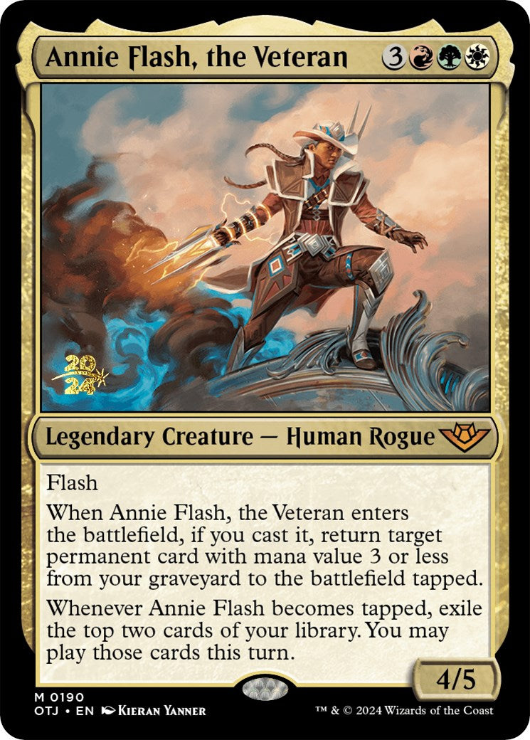 Annie Flash, the Veteran [Outlaws of Thunder Junction Prerelease Promos] | Odin's Place