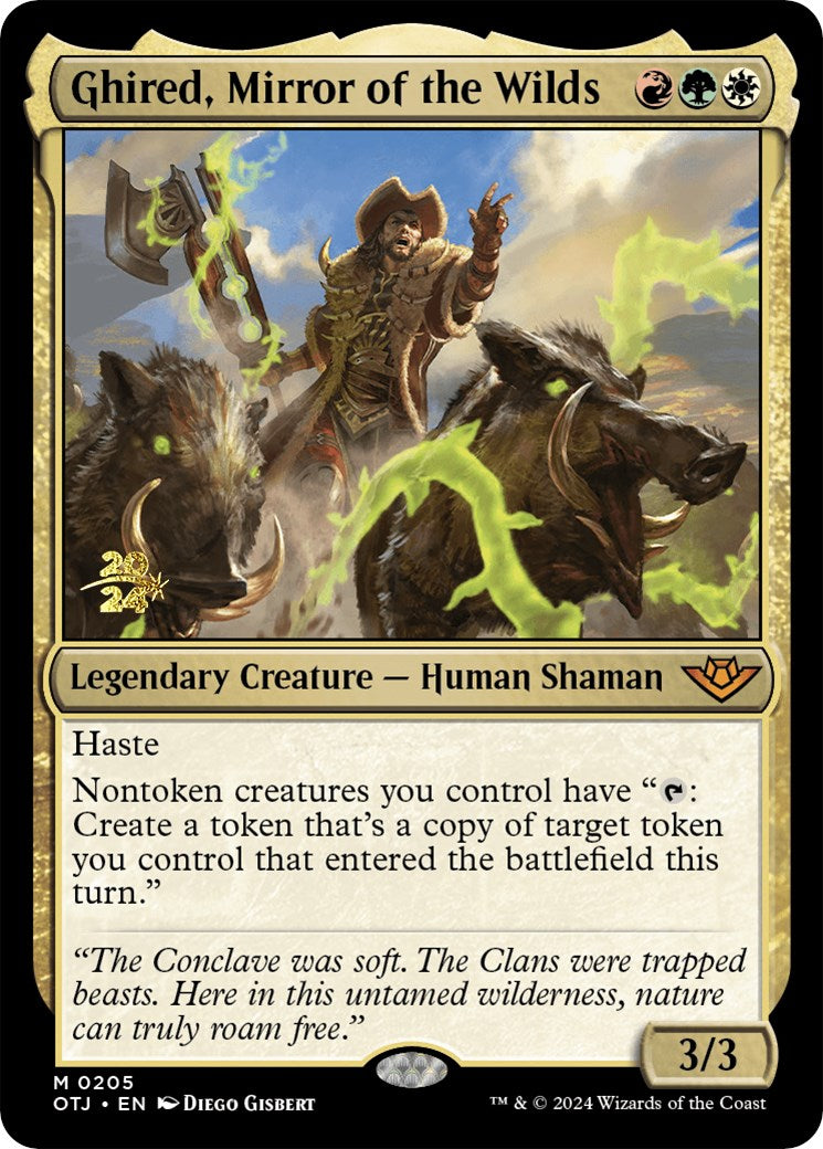 Ghired, Mirror of the Wilds [Outlaws of Thunder Junction Prerelease Promos] | Odin's Place