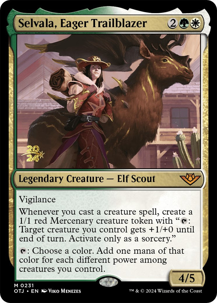 Selvala, Eager Trailblazer [Outlaws of Thunder Junction Prerelease Promos] | Odin's Place