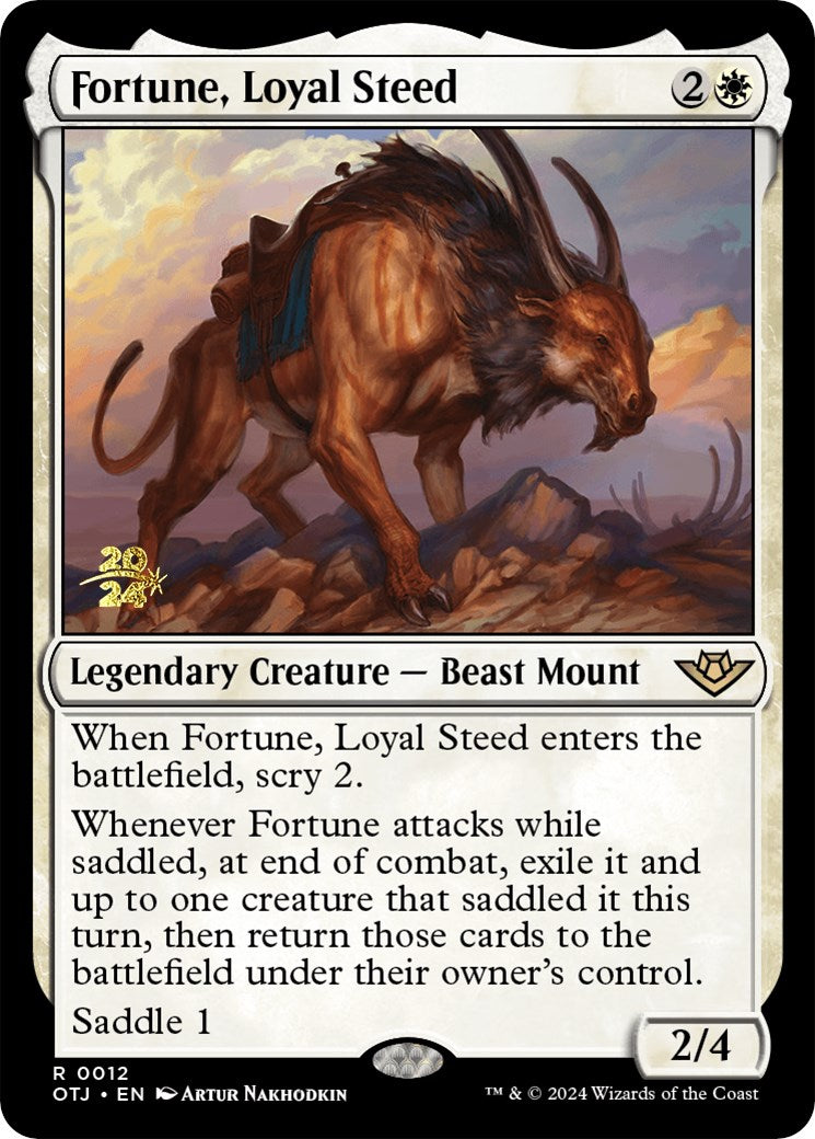 Fortune, Loyal Steed [Outlaws of Thunder Junction Prerelease Promos] | Odin's Place