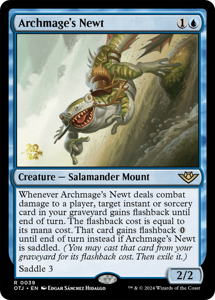 Archmage's Newt [Outlaws of Thunder Junction Prerelease Promos] | Odin's Place