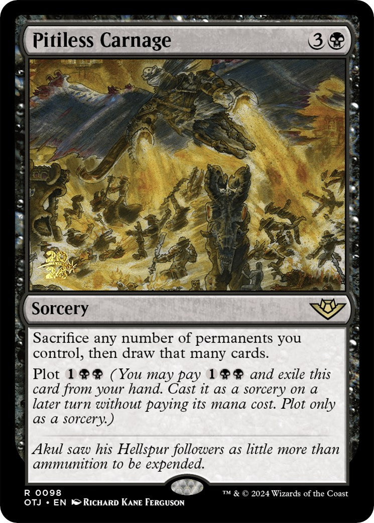 Pitiless Carnage [Outlaws of Thunder Junction Prerelease Promos] | Odin's Place
