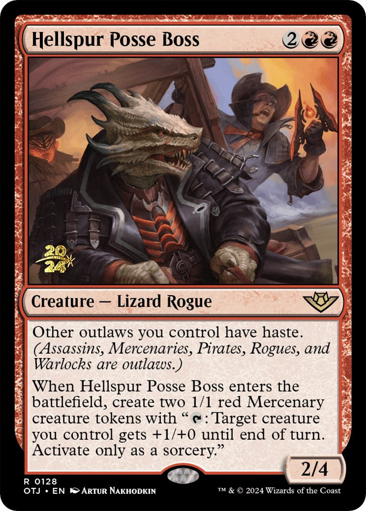 Hellspur Posse Boss [Outlaws of Thunder Junction Prerelease Promos] | Odin's Place