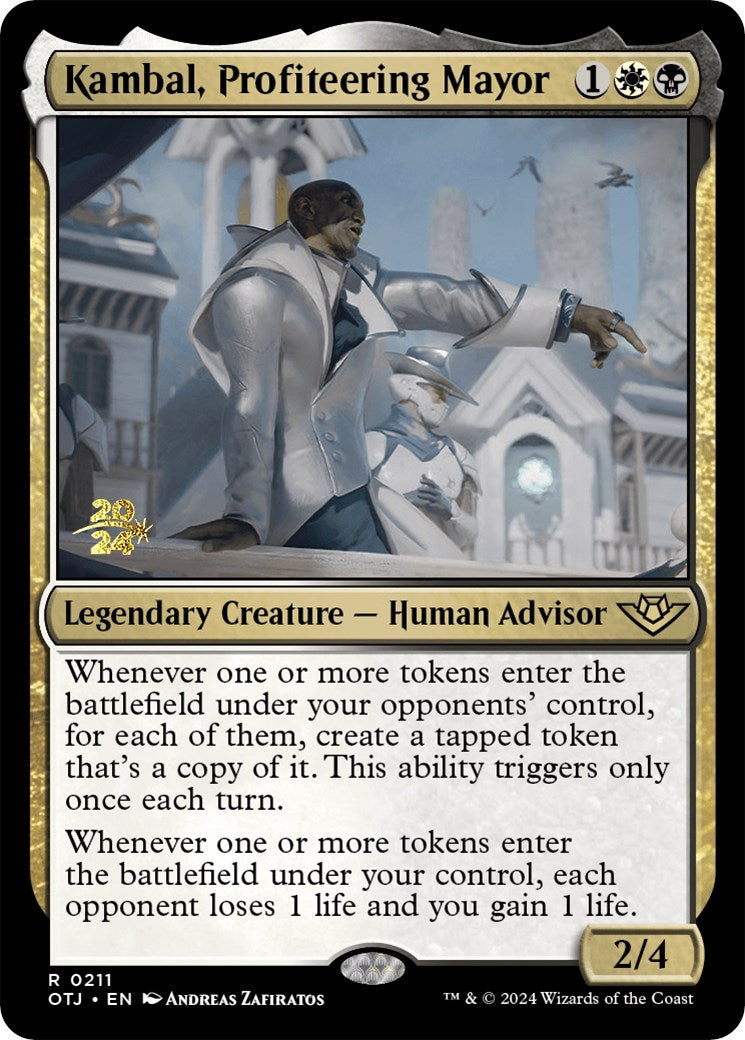 Kambal, Profiteering Mayor [Outlaws of Thunder Junction Prerelease Promos] | Odin's Place