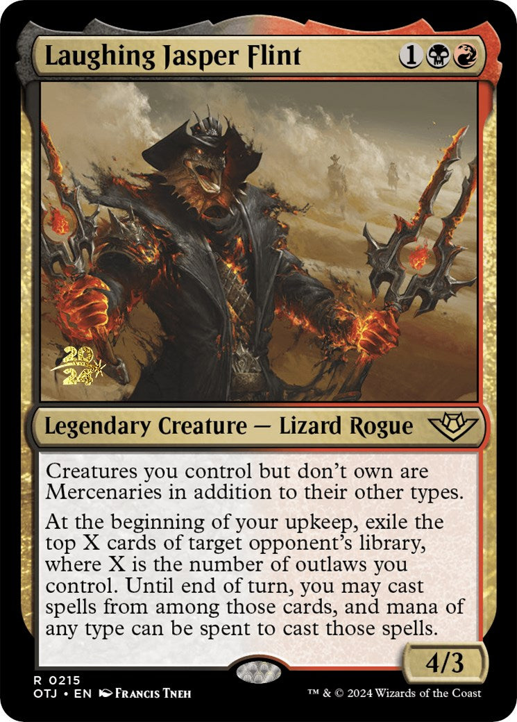 Laughing Jasper Flint [Outlaws of Thunder Junction Prerelease Promos] | Odin's Place