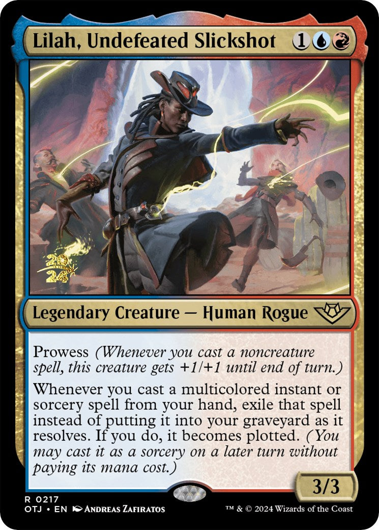 Lilah, Undefeated Slickshot [Outlaws of Thunder Junction Prerelease Promos] | Odin's Place