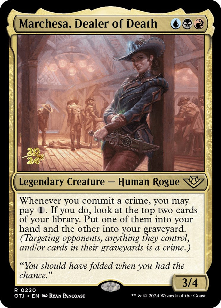 Marchesa, Dealer of Death [Outlaws of Thunder Junction Prerelease Promos] | Odin's Place