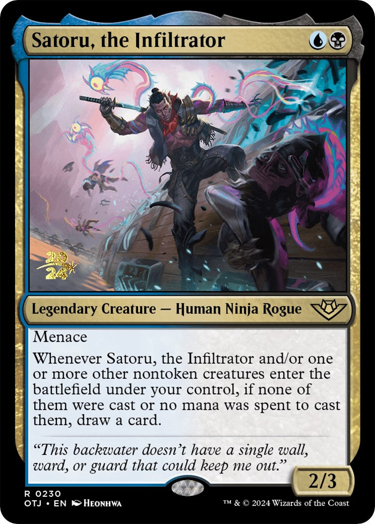 Satoru, the Infiltrator [Outlaws of Thunder Junction Prerelease Promos] | Odin's Place