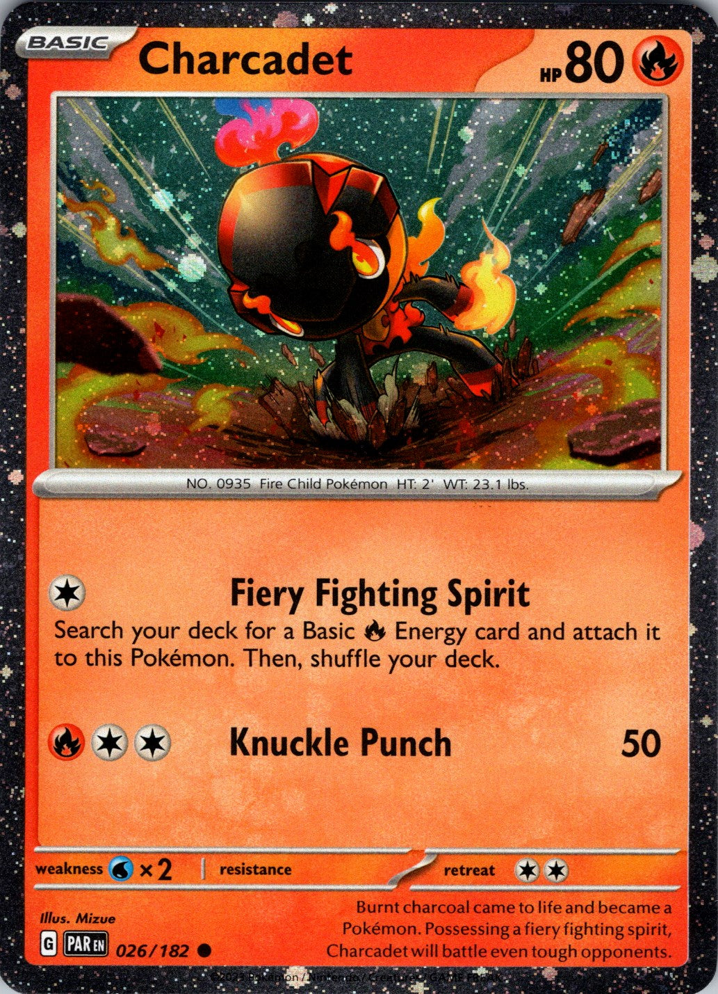 Charcadet (026/182) (Cosmos Holo) [Scarlet & Violet: Paradox Rift] | Odin's Place
