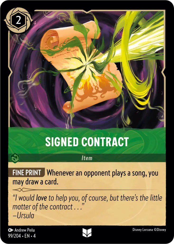 Signed Contract (99/204) [Ursula's Return] | Odin's Place