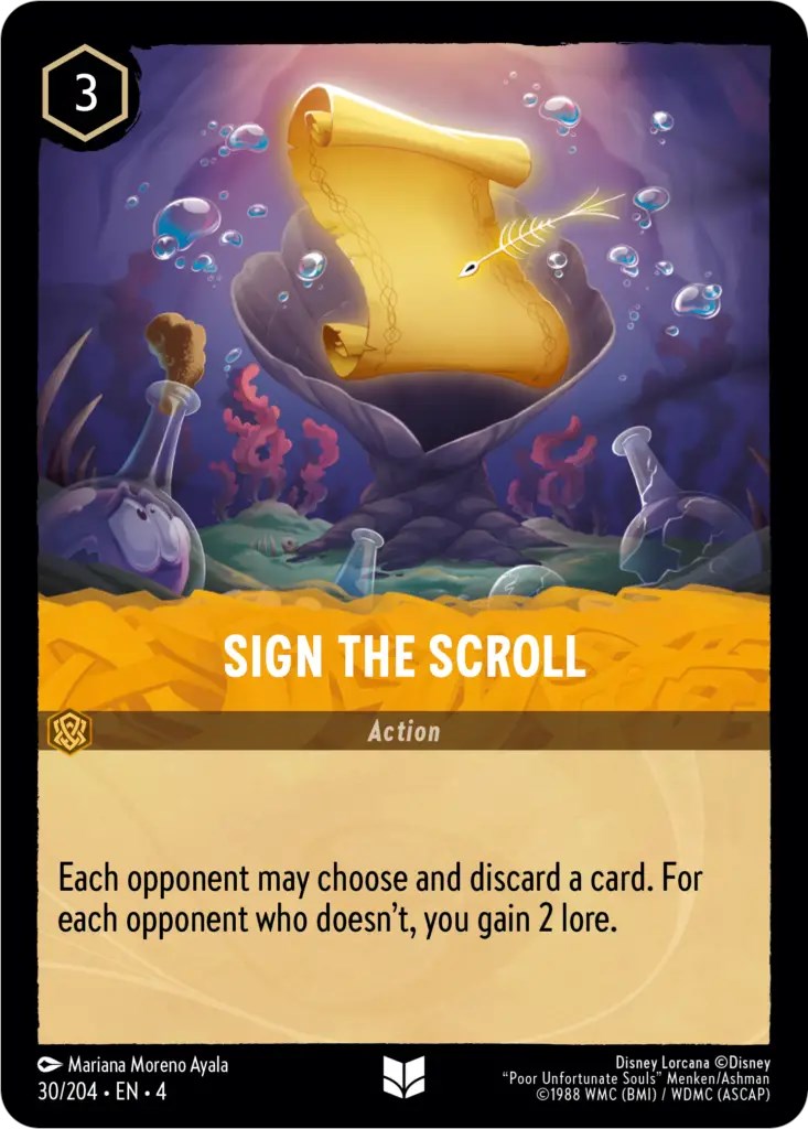 Sign the Scroll (30/204) [Ursula's Return] | Odin's Place