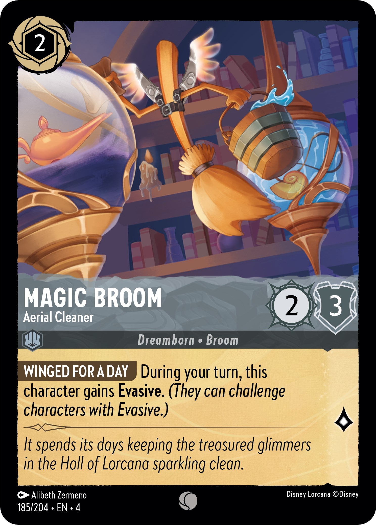 Magic Broom - Aerial Cleaner (185/204) [Ursula's Return] | Odin's Place