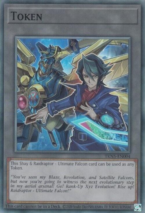 Token: Shay and Raidraptor - Ultimate Falcon [TKN5-EN004] Super Rare | Odin's Place