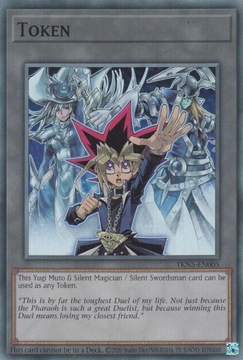 Token: Yugi Muto and Silent Magician and Silent Swordsman [TKN5-EN005] Super Rare | Odin's Place