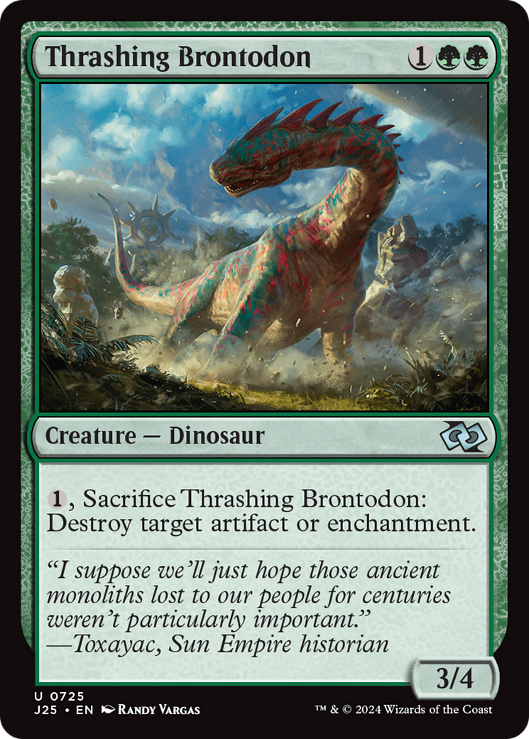 Thrashing Brontodon [Foundations Jumpstart] | Odin's Place