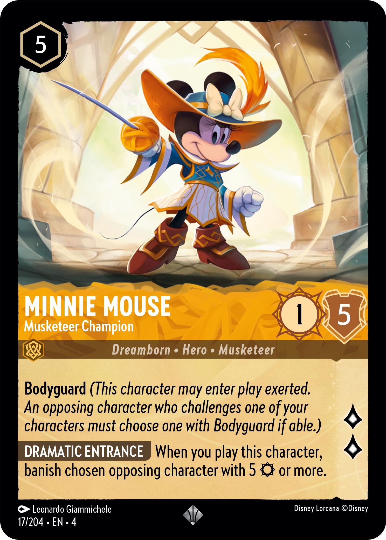 Minnie Mouse - Musketeer Champion (17/204) [Ursula's Return] | Odin's Place