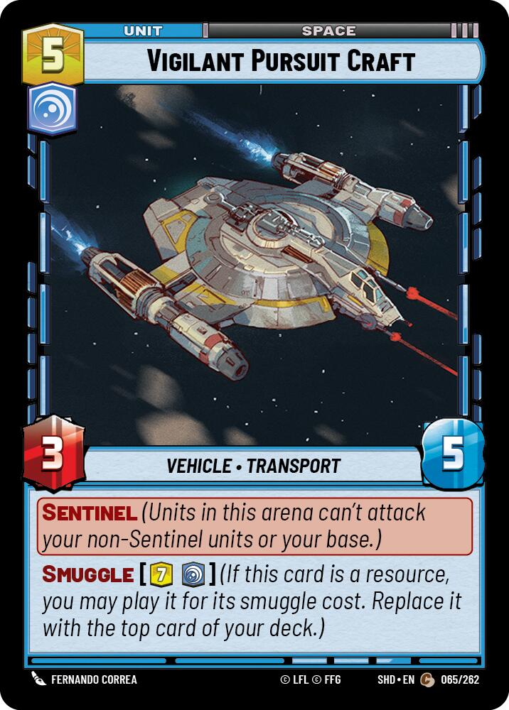 Vigilant Pursuit Craft (065/262) (065/262) [Shadows of the Galaxy] | Odin's Place