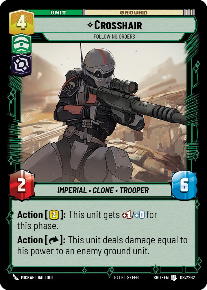 Crosshair - Following Orders (087/262) (087/262) [Shadows of the Galaxy] | Odin's Place