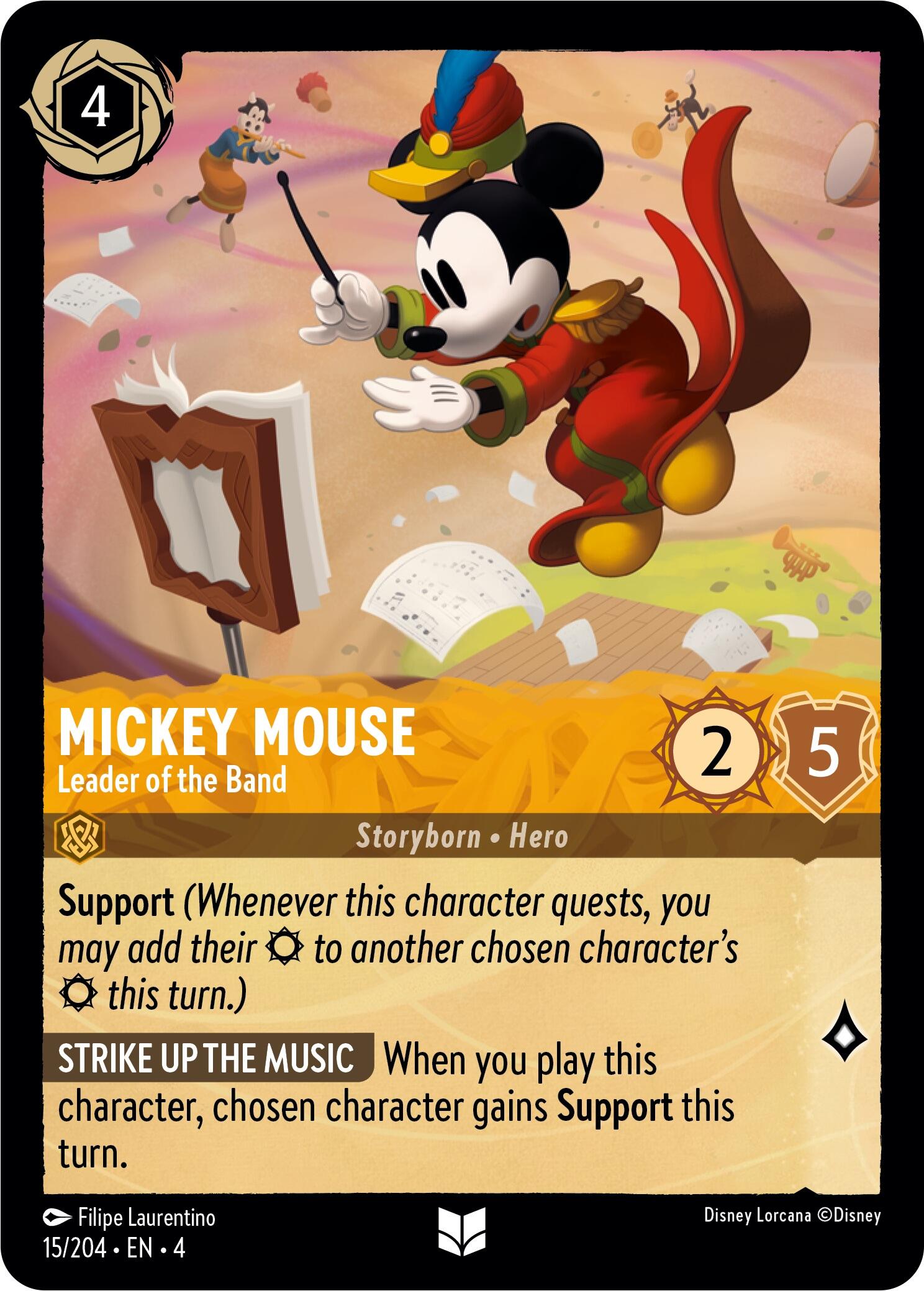 Mickey Mouse - Leader of the Band (15/204) [Ursula's Return] | Odin's Place