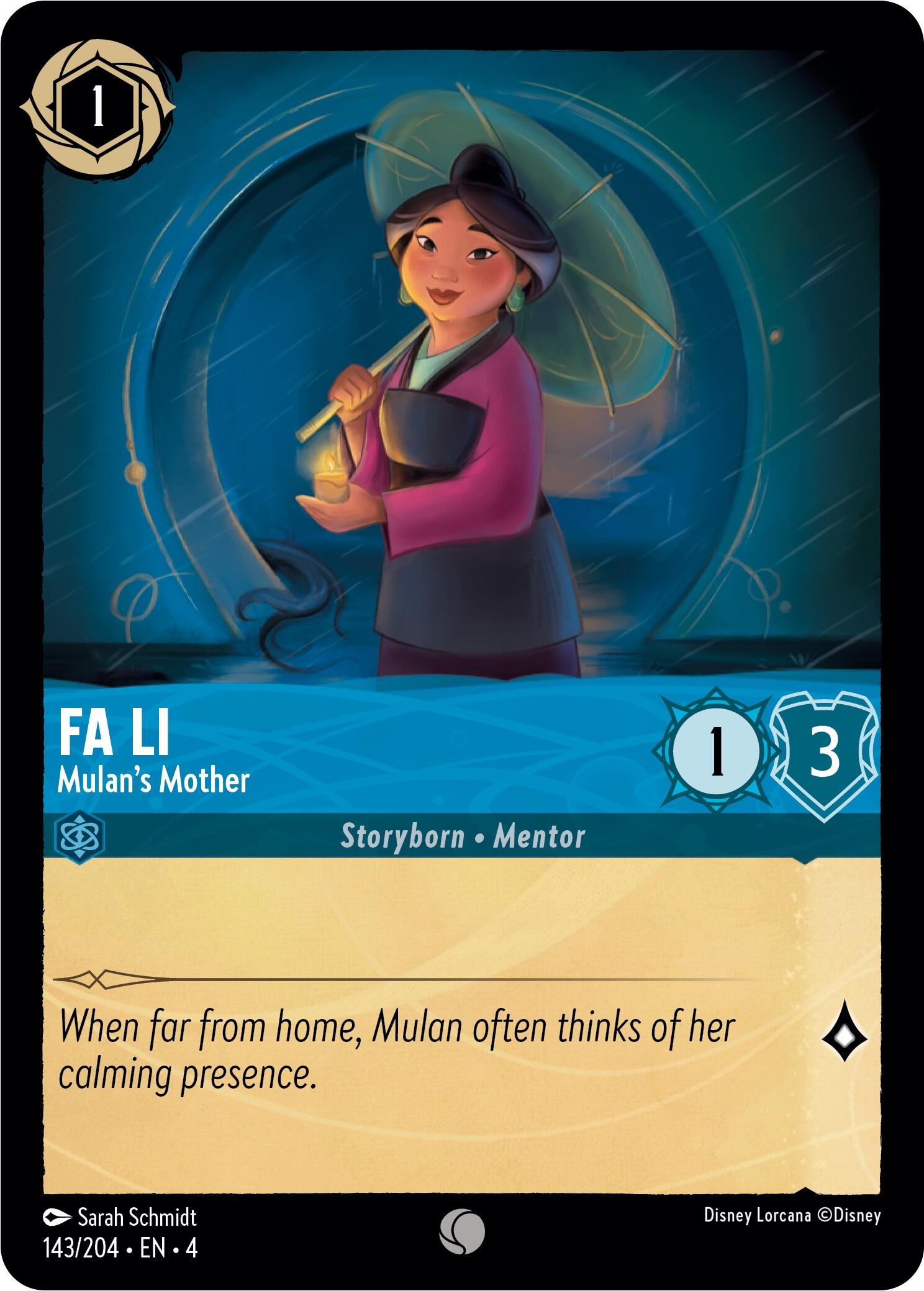 Fa Li - Mulan's Mother (143/204) [Ursula's Return] | Odin's Place