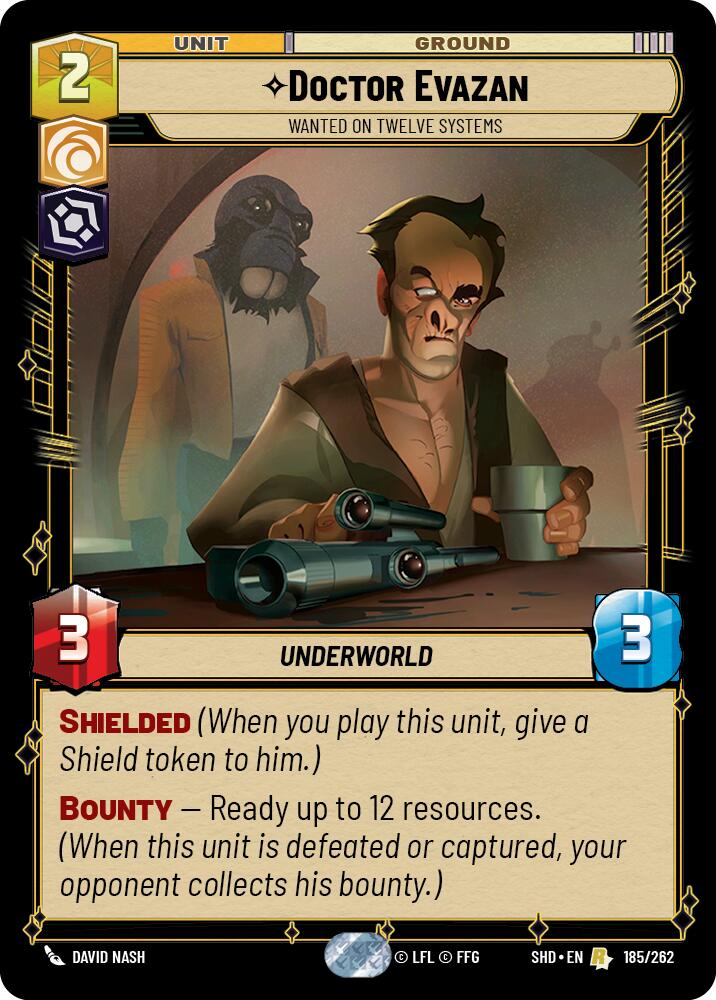 Doctor Evazan - Wanted on Twelve Systems (185/262) (185/262) [Shadows of the Galaxy] | Odin's Place
