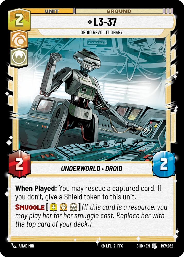 L3-37 - Droid Revolutionary (197/262) (197/262) [Shadows of the Galaxy] | Odin's Place