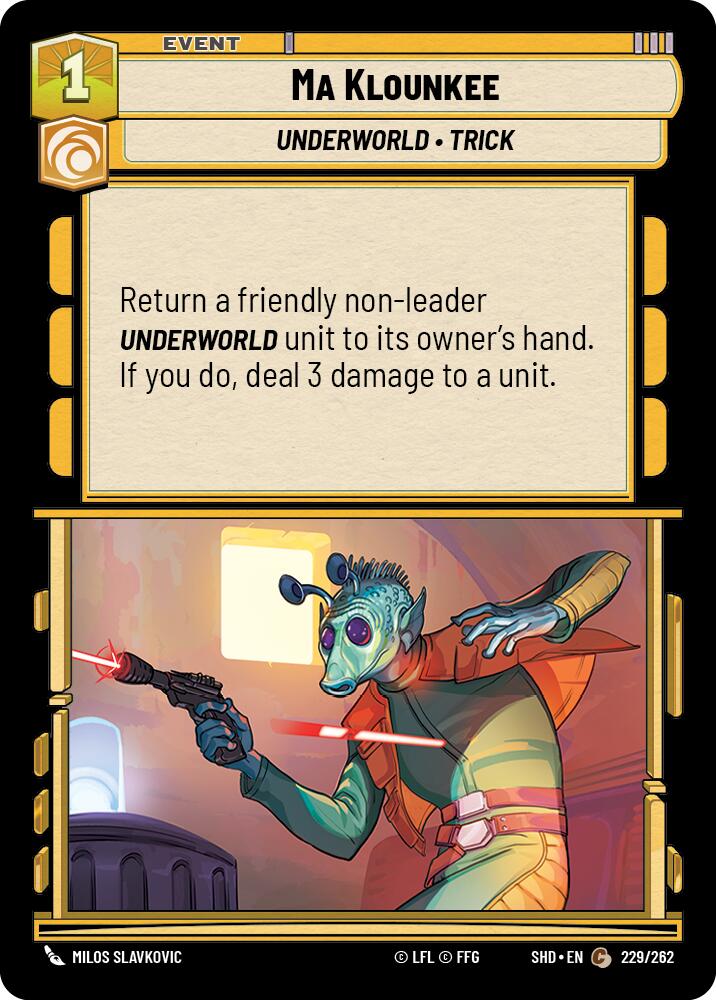 Ma Klounkee (229/262) (229/262) [Shadows of the Galaxy] | Odin's Place