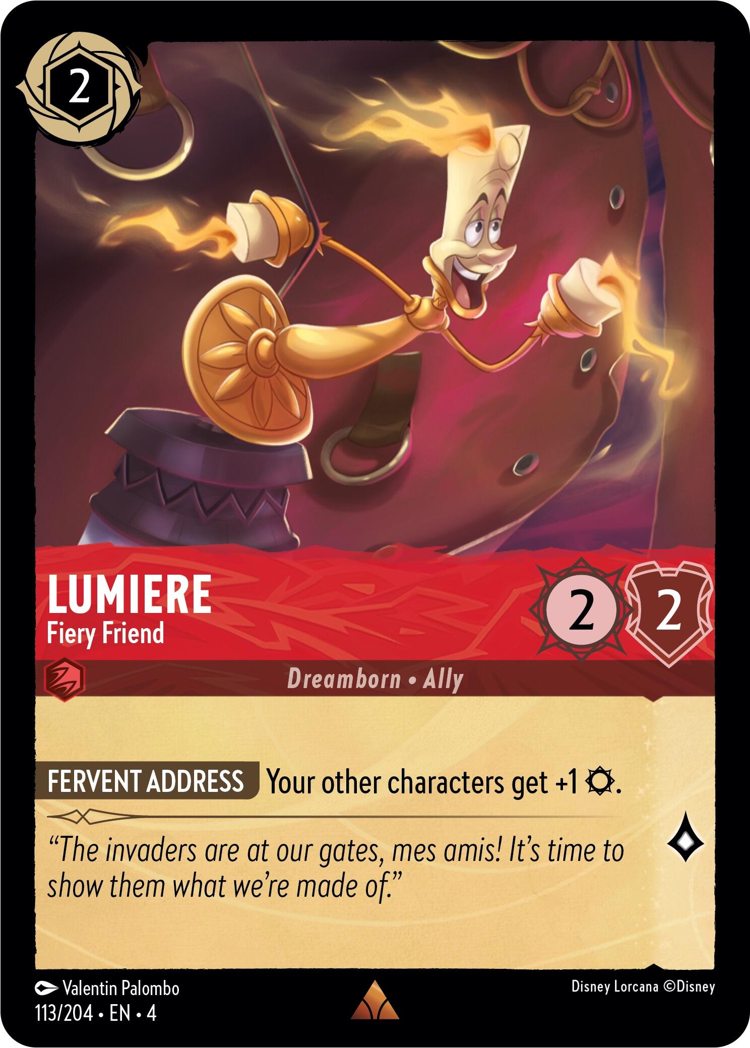 Lumiere - Fiery Friend (113/204) [Ursula's Return] | Odin's Place