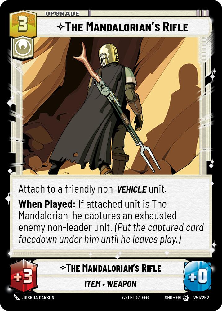 The Mandalorian's Rifle (251/262) (251/262) [Shadows of the Galaxy] | Odin's Place