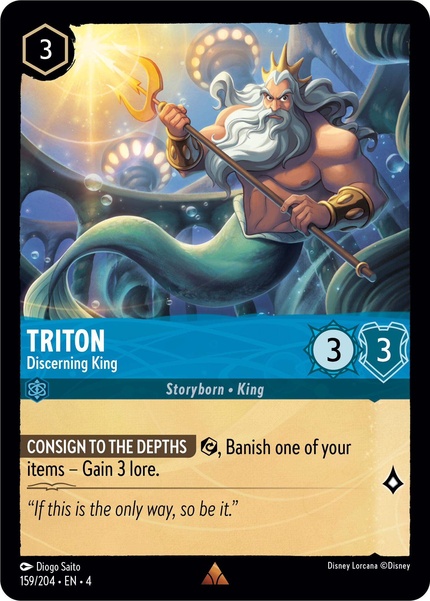 Triton - Discerning King (159/204) [Ursula's Return] | Odin's Place