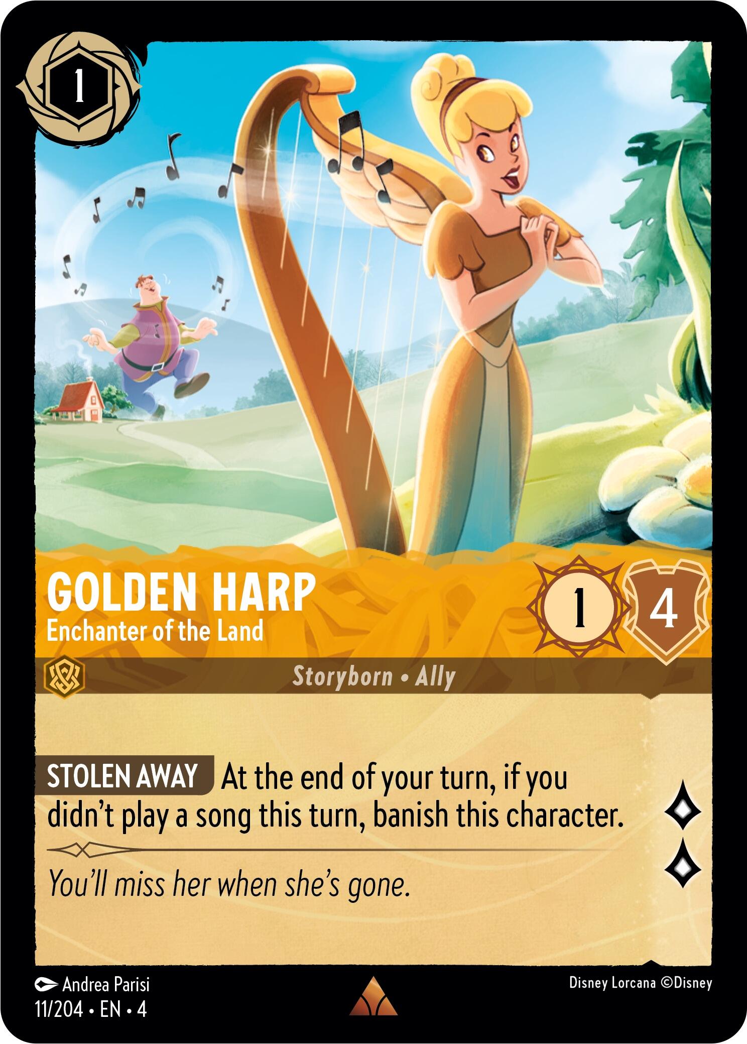 Golden Harp - Enchanter of the Land (11/204) [Ursula's Return] | Odin's Place
