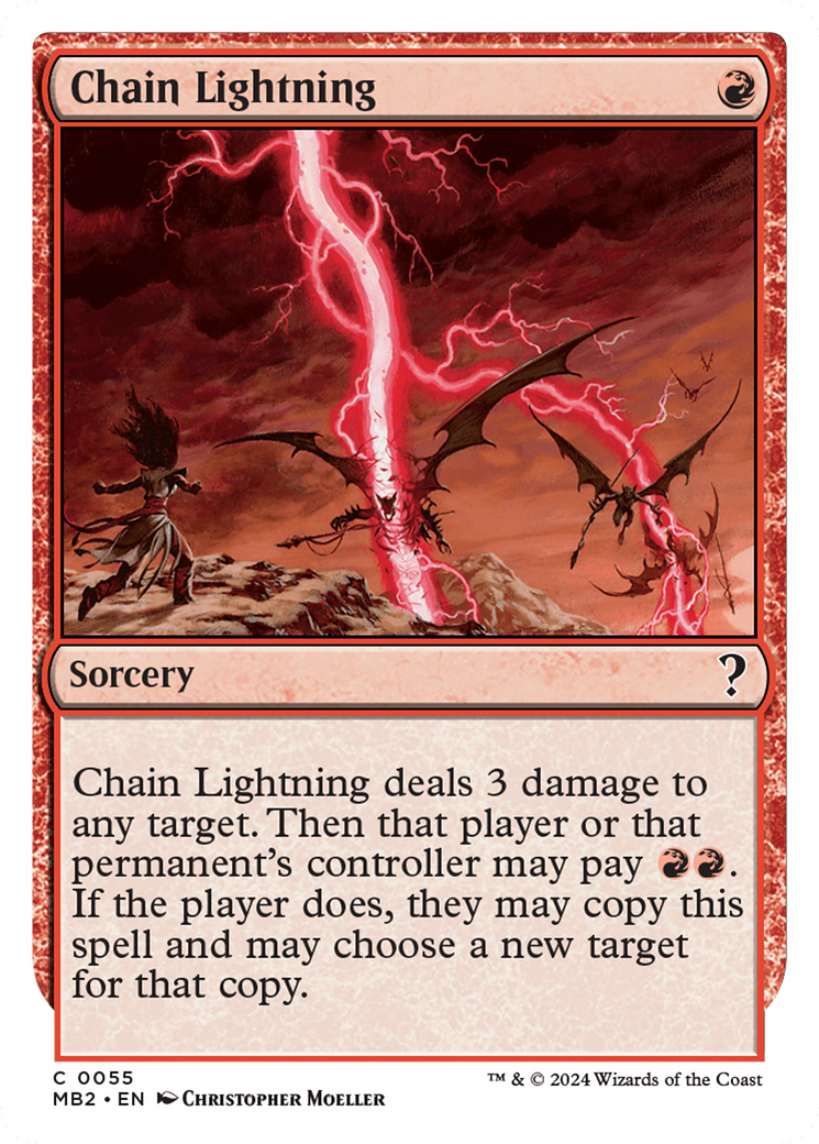Chain Lightning (White Border) [Mystery Booster 2] | Odin's Place
