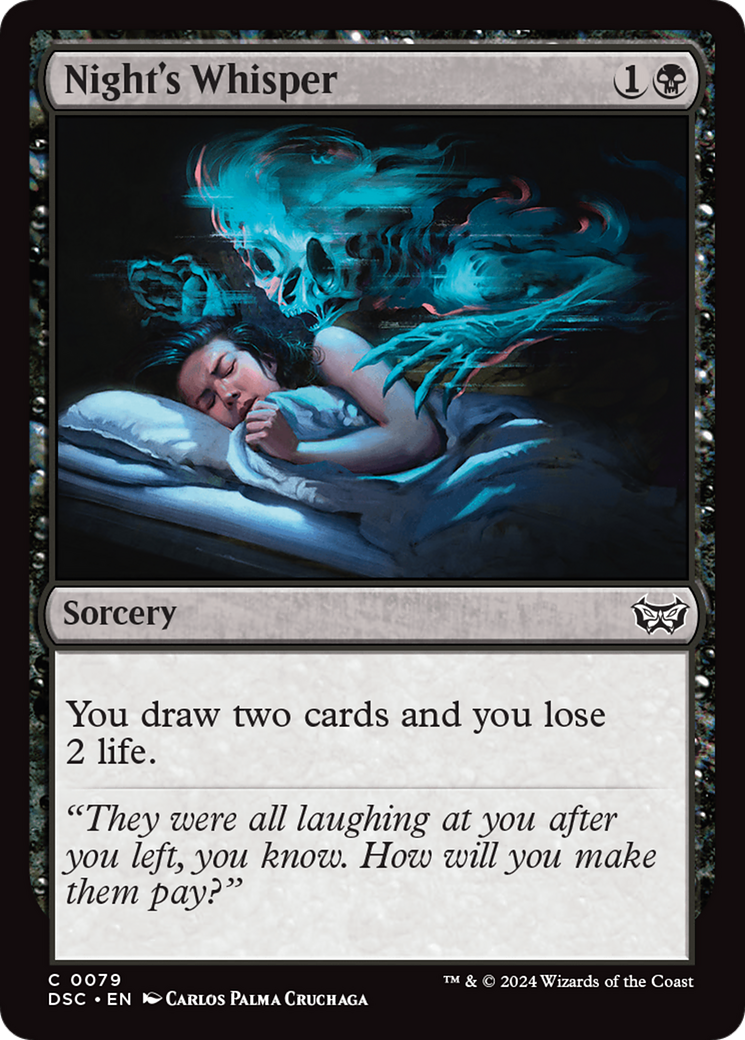 Night's Whisper [Duskmourn: House of Horror Commander] | Odin's Place
