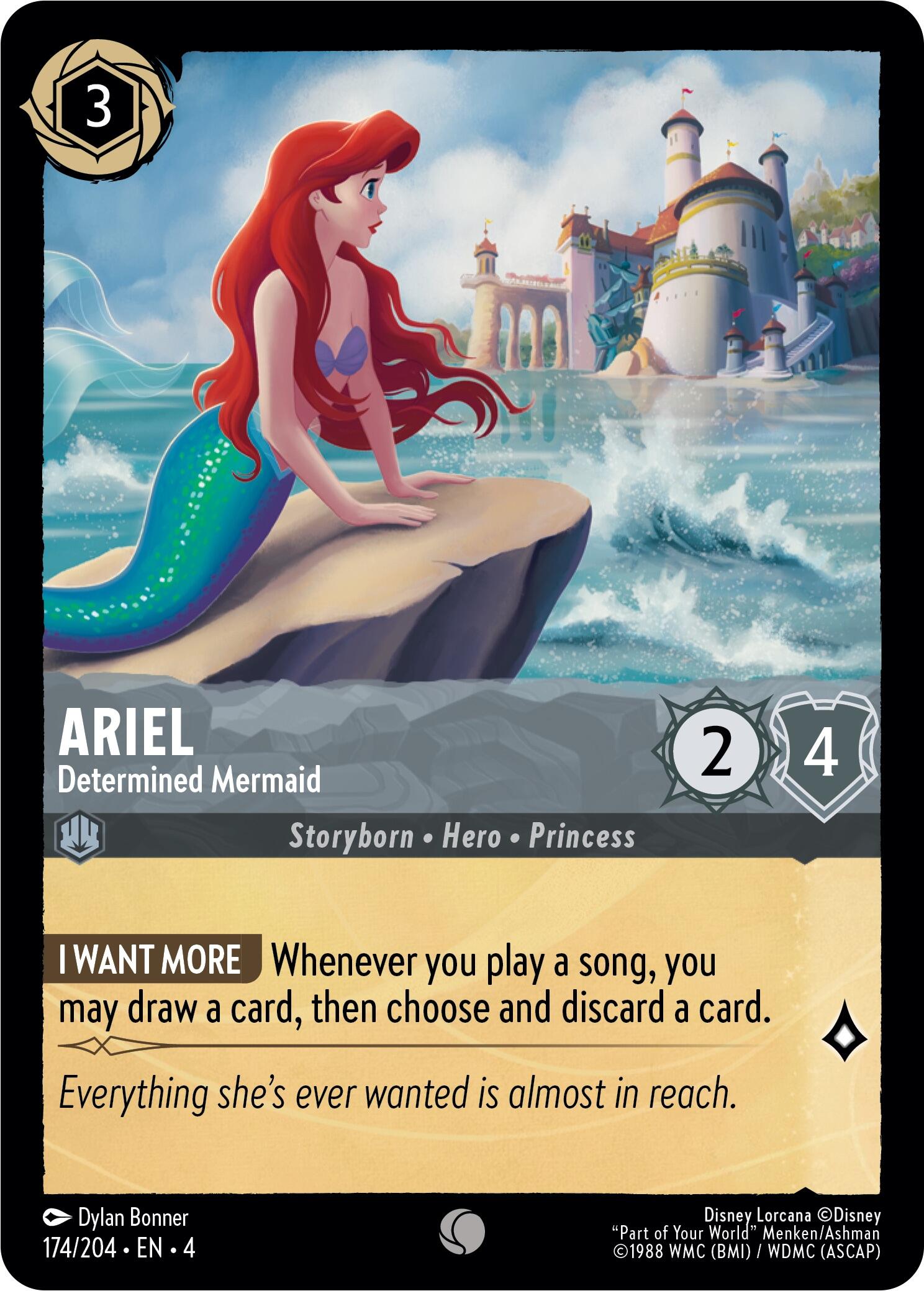 Ariel - Determined Mermaid (174/204) [Ursula's Return] | Odin's Place