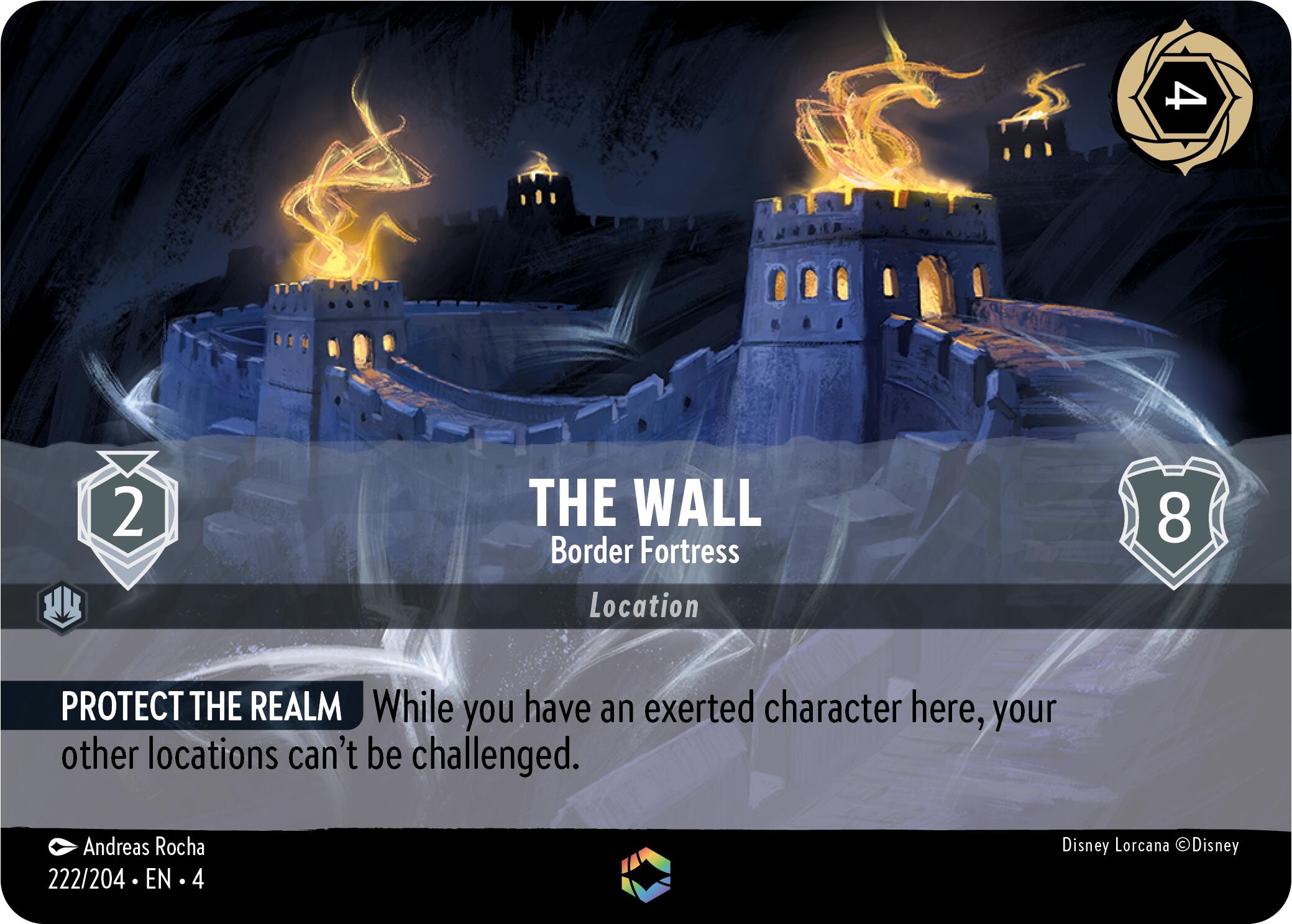 The Wall - Border Fortress (Enchanted) (222/204) [Ursula's Return] | Odin's Place