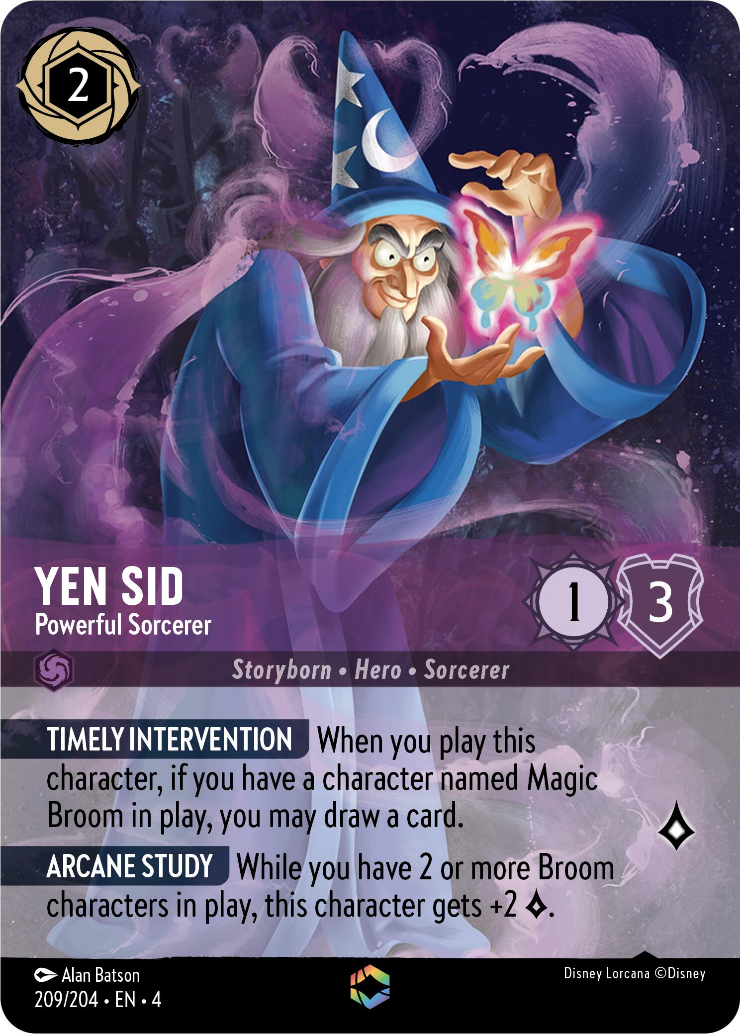 Yen Sid - Powerful Sorcerer (Enchanted) (209/204) [Ursula's Return] | Odin's Place