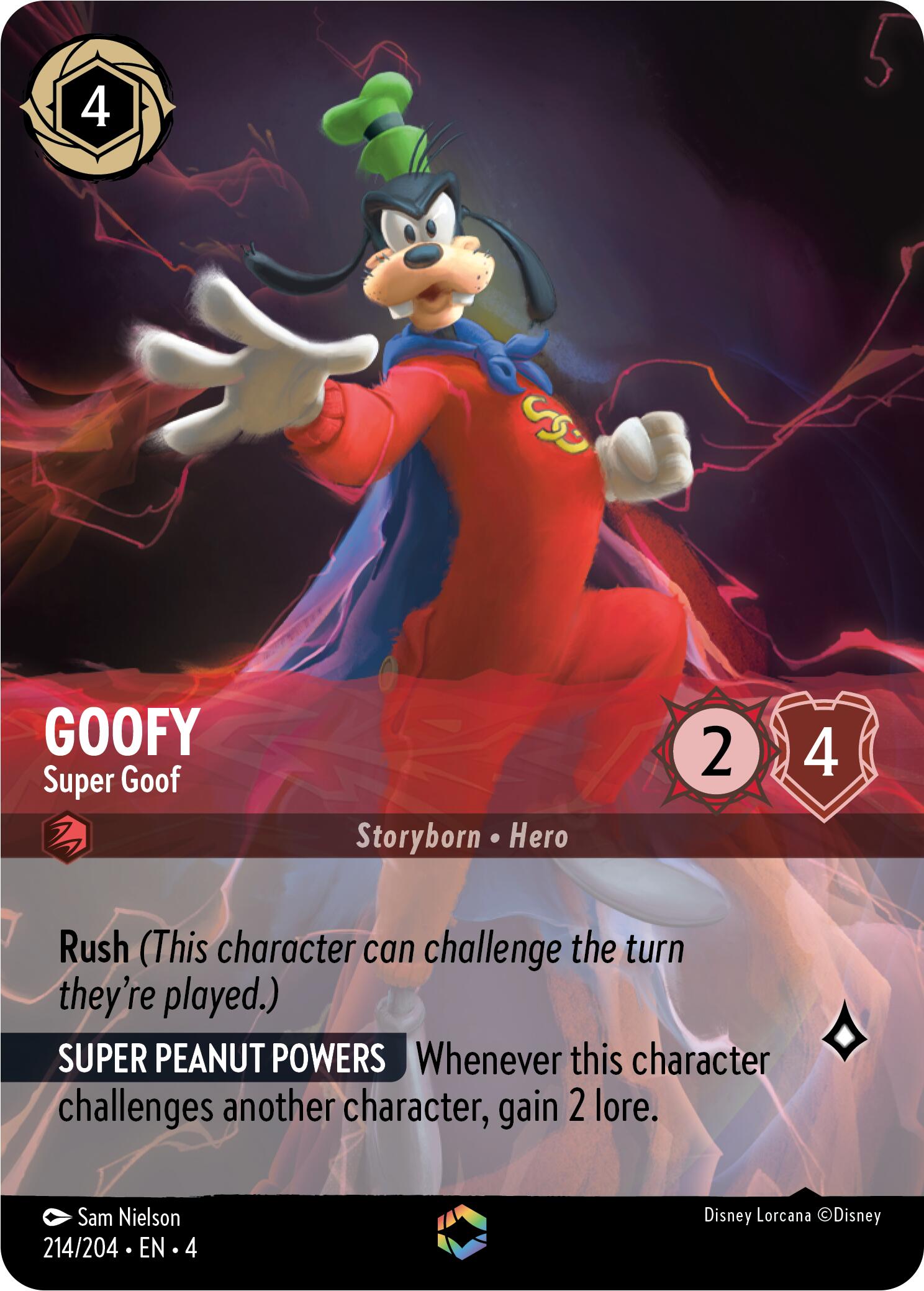 Goofy - Super Goof (Enchanted) (214/204) [Ursula's Return] | Odin's Place