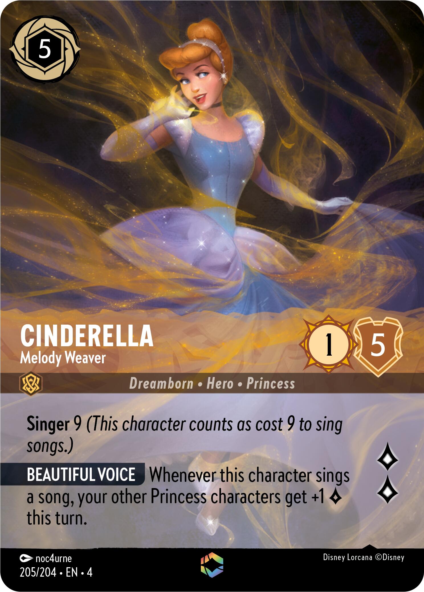 Cinderella - Melody Weaver (Enchanted) (205/204) [Ursula's Return] | Odin's Place
