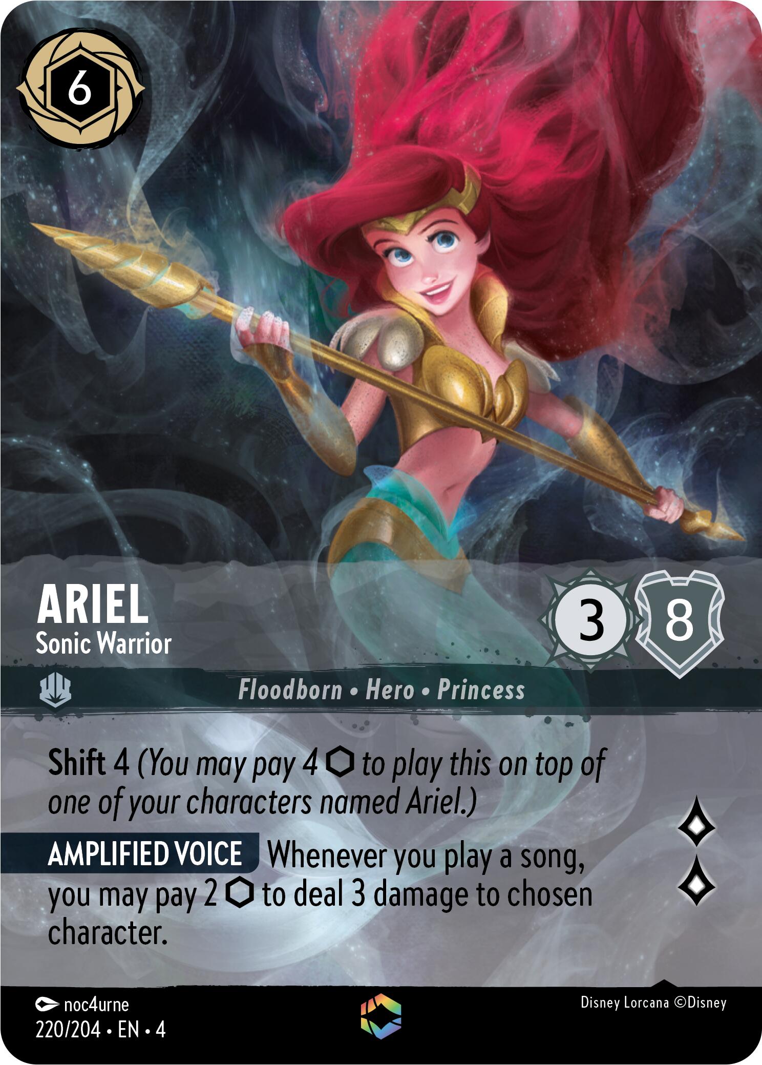 Ariel - Sonic Warrior (Enchanted) (220/204) [Ursula's Return] | Odin's Place