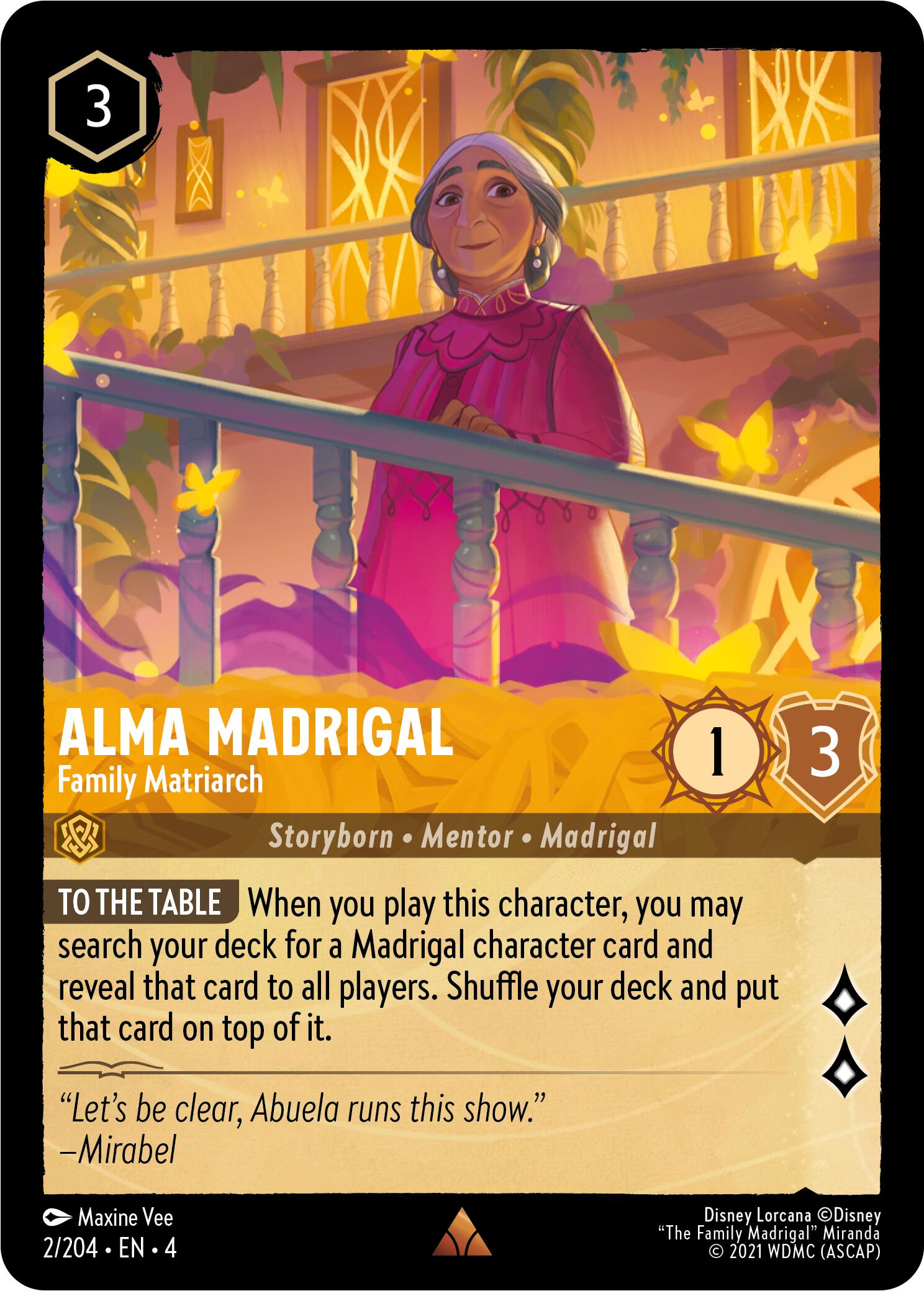 Alma Madrigal - Family Matriarch (2/204) [Ursula's Return] | Odin's Place