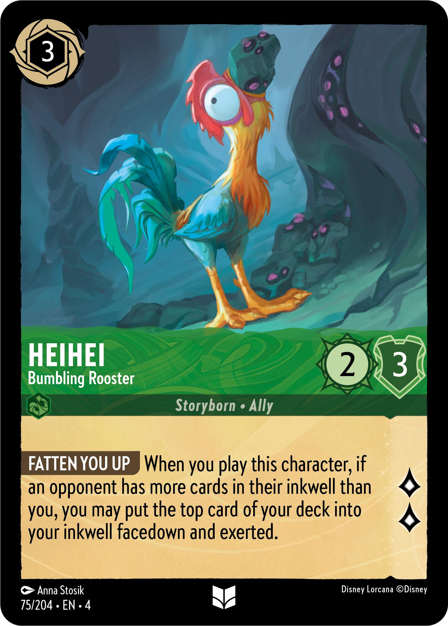 Heihei - Bumbling Rooster (75/204) [Ursula's Return] | Odin's Place