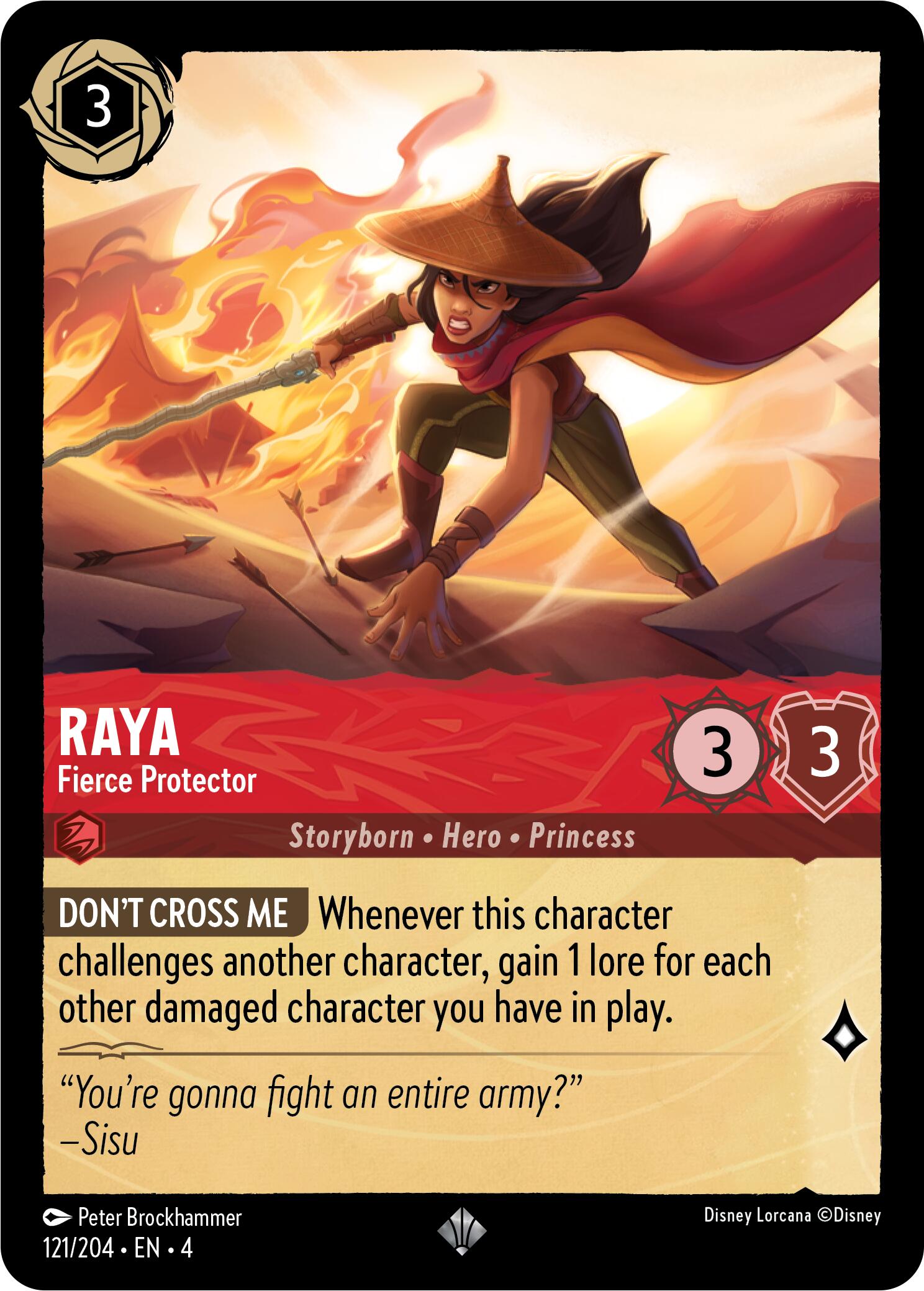 Raya - Fierce Protector (121/204) [Ursula's Return] | Odin's Place