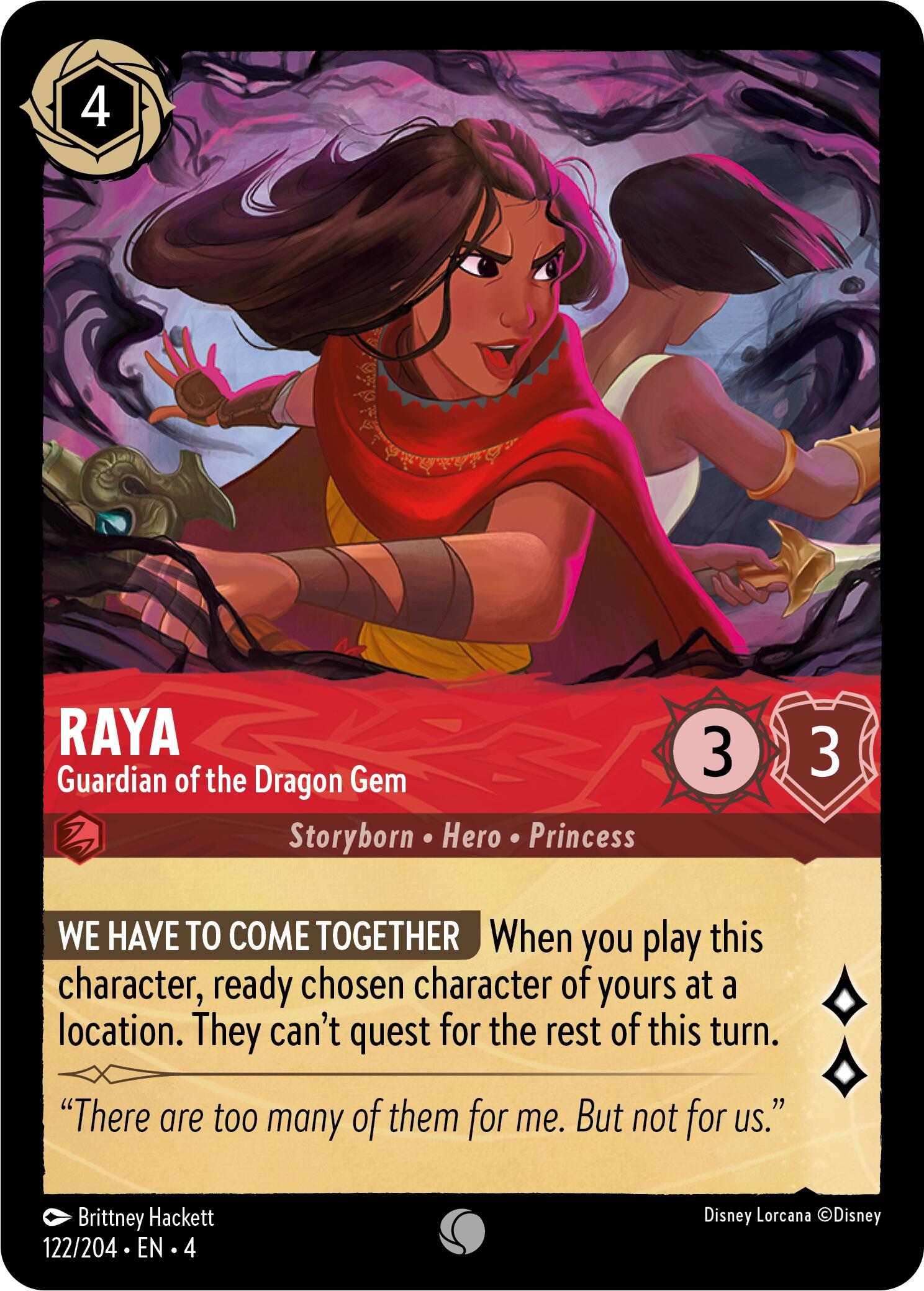 Raya - Guardian of the Dragon Gem (122/204) [Ursula's Return] | Odin's Place