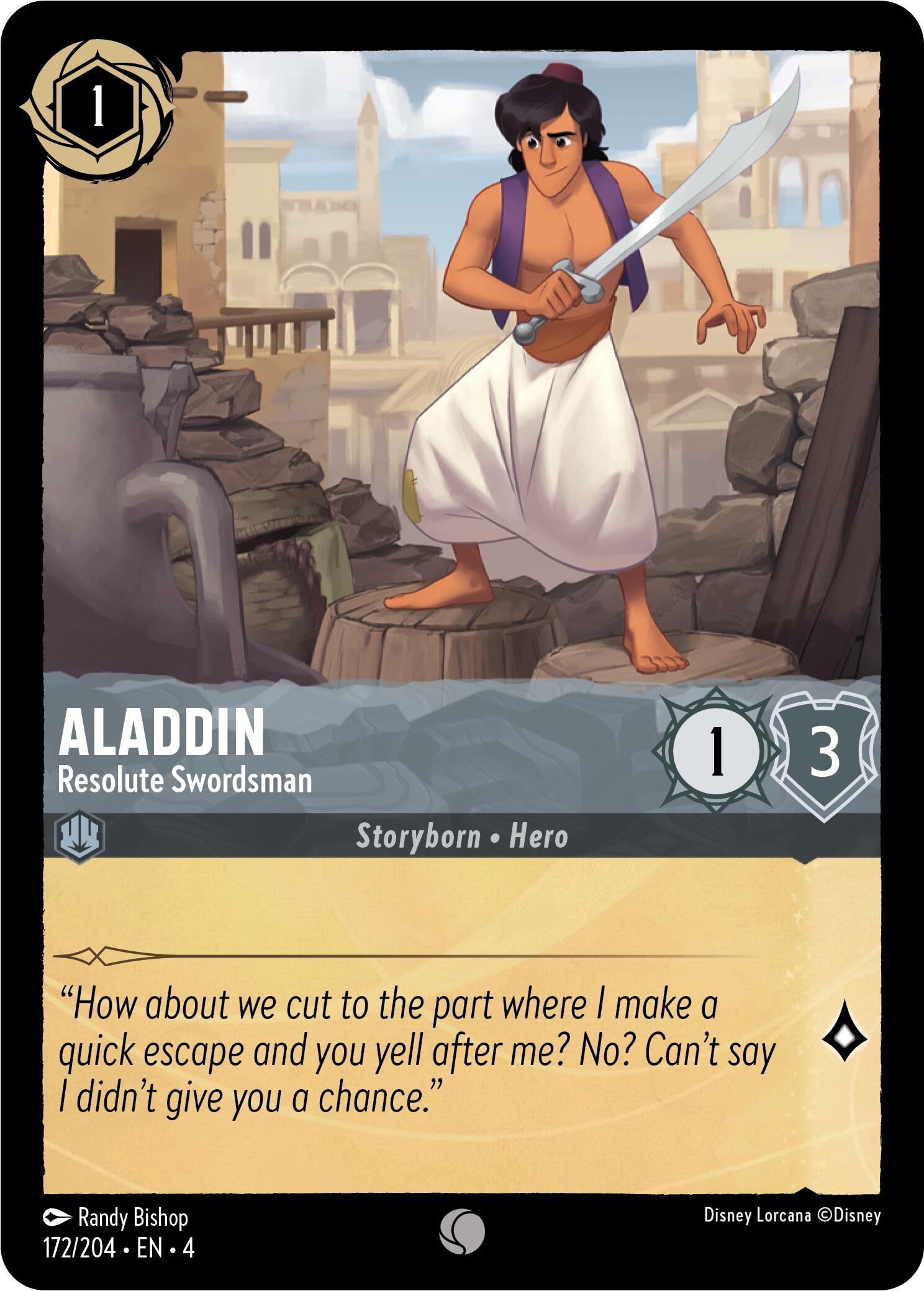 Aladdin - Resolute Swordsman (172/204) [Ursula's Return] | Odin's Place