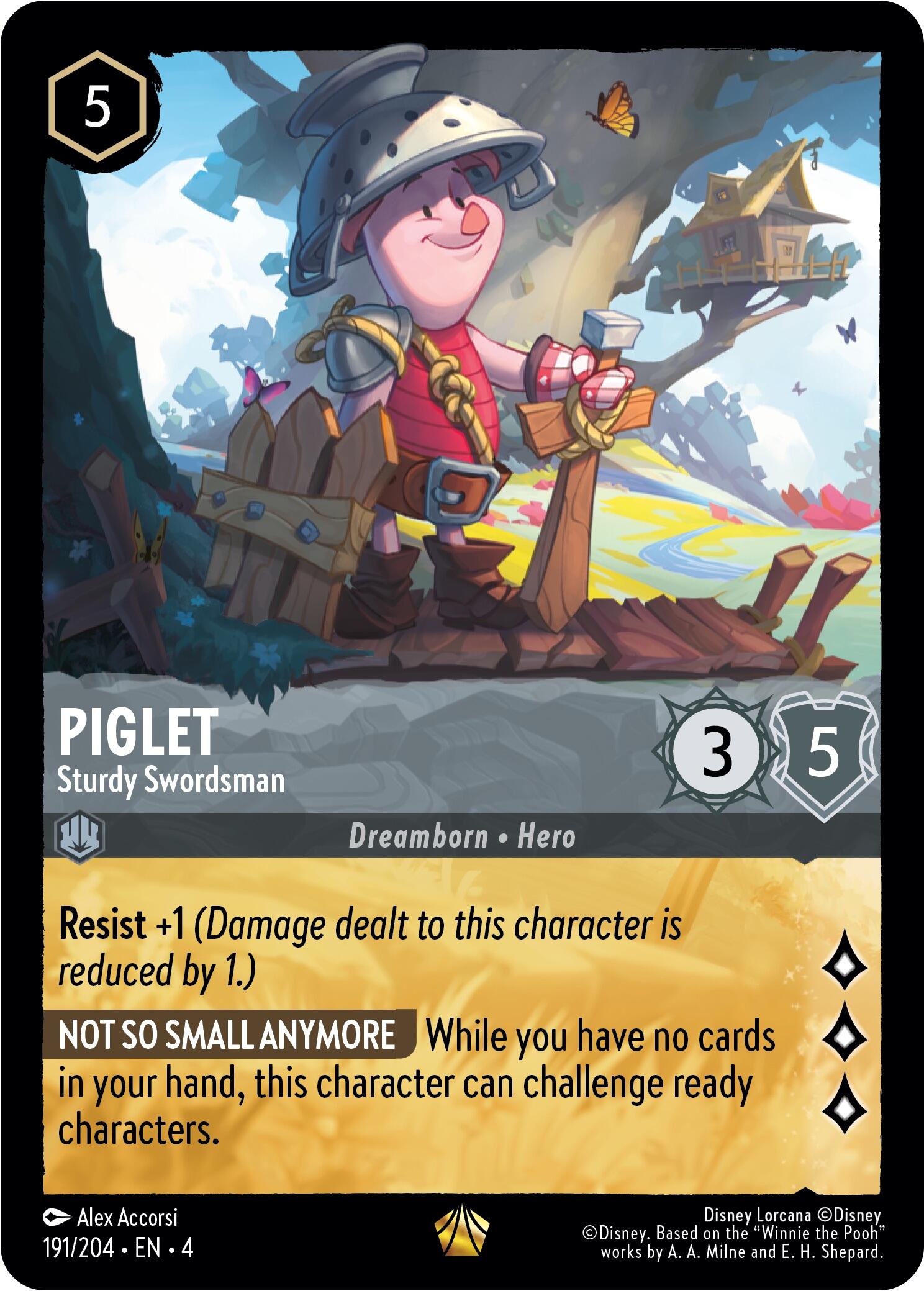 Piglet - Sturdy Swordsman (191/204) [Ursula's Return] | Odin's Place