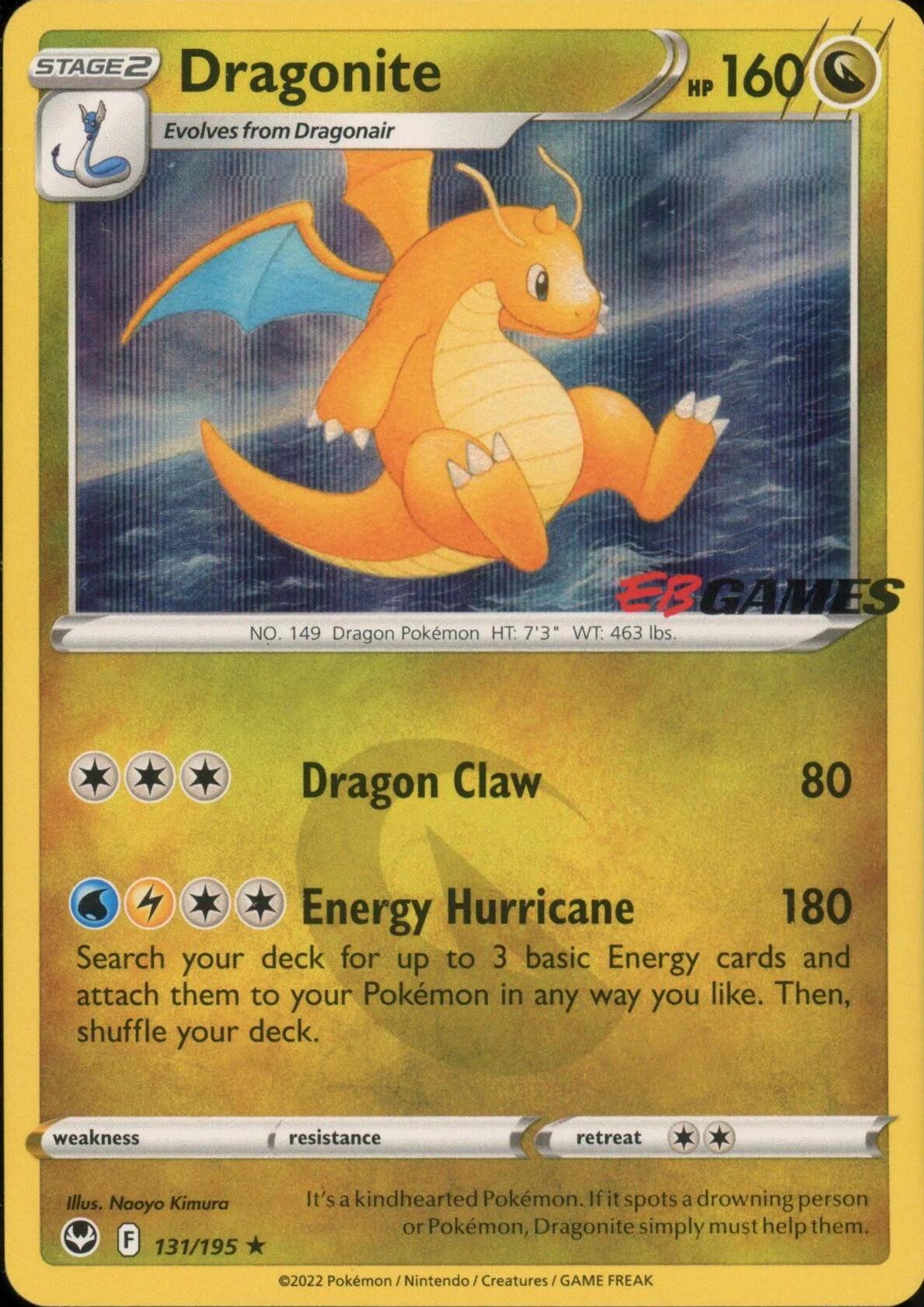 Dragonite (131/195) (EB Games Exclusive) [Miscellaneous Cards] | Odin's Place