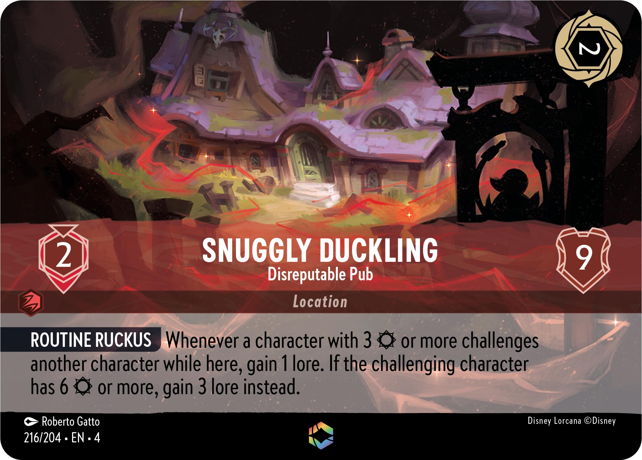 Snuggly Duckling - Disreputable Pub (Enchanted) (216/204) [Ursula's Return] | Odin's Place
