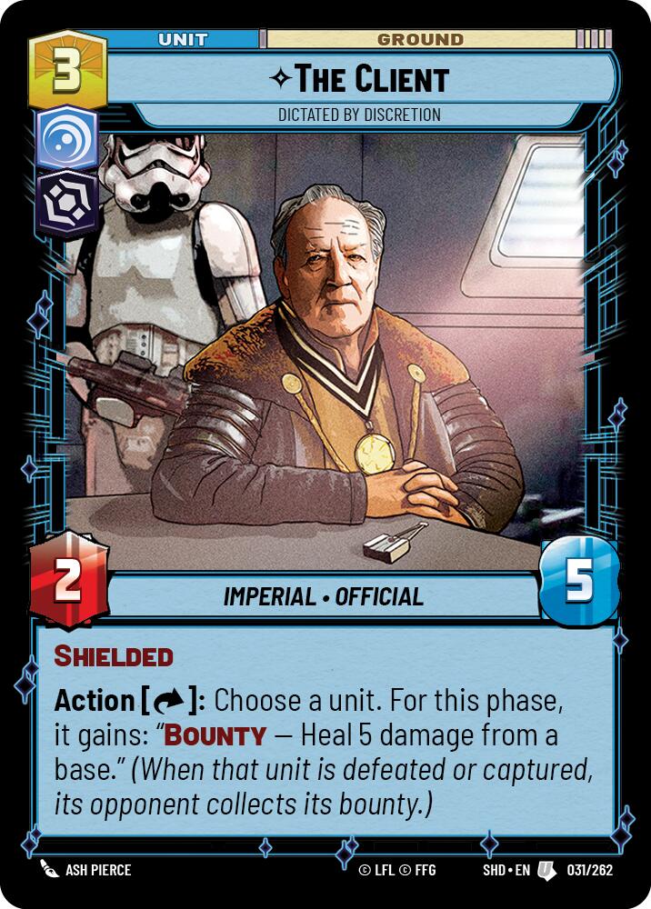 The Client - Dictated by Discretion (031/262) (031/262) [Shadows of the Galaxy] | Odin's Place